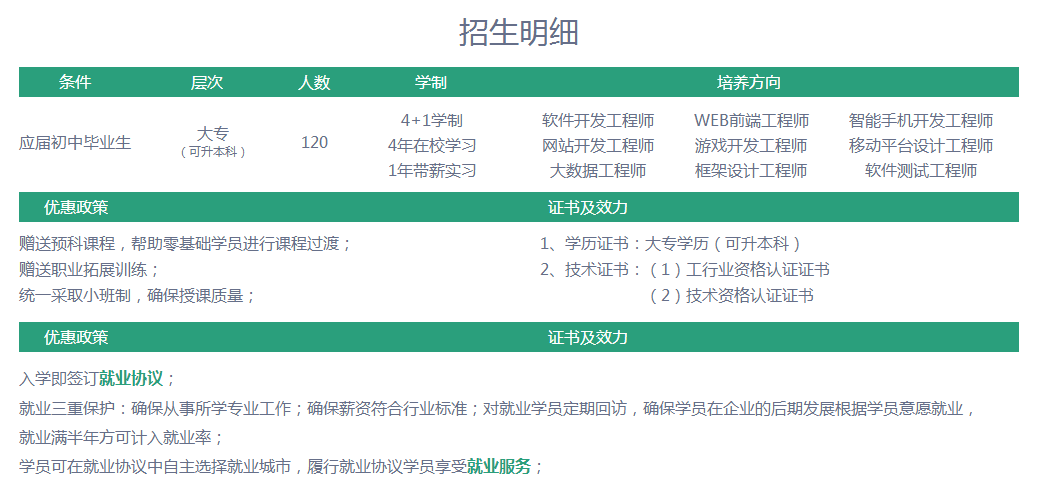 招生明细