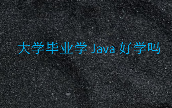 大学毕业学Java好学吗