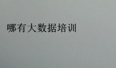 哪有大数据培训?