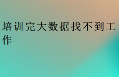 培训完大数据找不到工作?