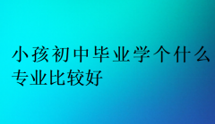 小孩初中毕业学个什么专业比较好?